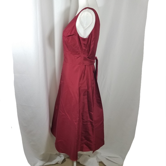 Ann Taylor Aline Red Silk Dress 8 NEW - Picture 3 of 13